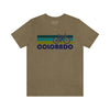 Colorado T-Shirt - Retro Mountain Bike Adult Unisex Colorado T Shirt