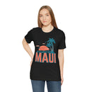 Maui, Hawaii T-Shirt - Retro Palm Tree & Beach Unisex Maui Shirt-17