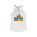 Mexico Women's Tank - Retro Palm Tree Women's Racerback Mexico Tank Top-2