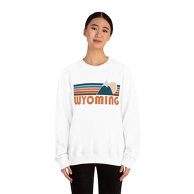 Wyoming Sweatshirt - Retro Mountain Unisex