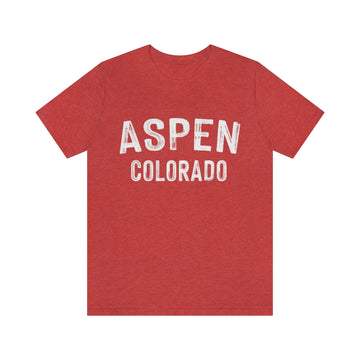 Aspen, Colorado Shirt - Paint Text Unisex Aspen T-Shirt