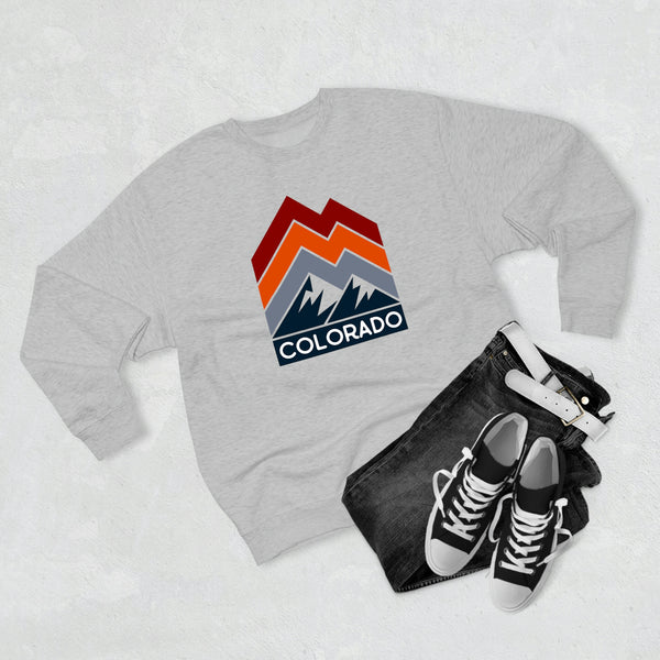 Premium Colorado Sweatshirt - Retro Unisex Premium Crewneck Colorado Sweatshirt
