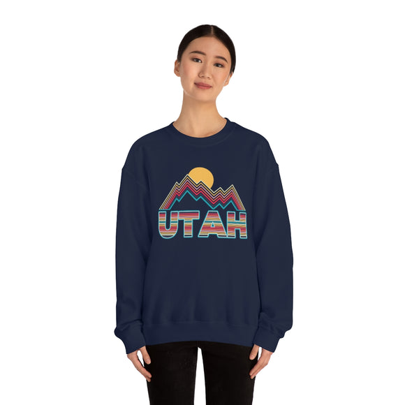 Utah Sweatshirt Mountain - Retro Unisex Mountain
