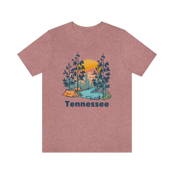 Tennessee T-Shirt - Mountain Illustration Unisex Tennessee Shirt