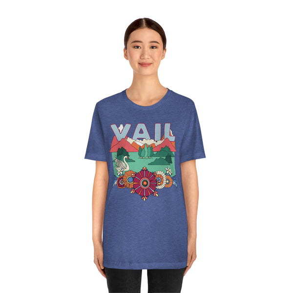 Vail Shirt, Colorado Retro T-Shirt, Hippie Style Colorado tee, Vail Mountain Shirt