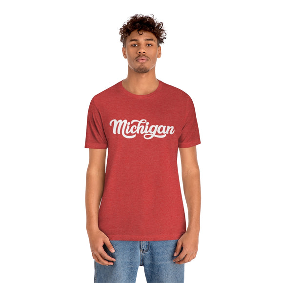 Michigan T-Shirt - Hand Lettered Unisex Michigan Shirt