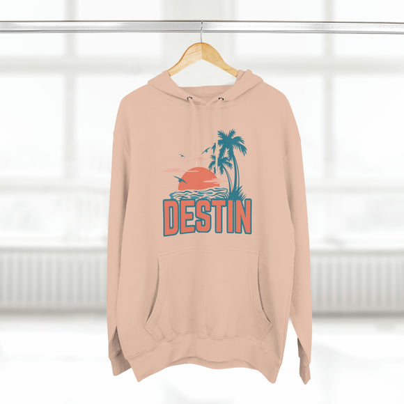 Premium Destin, Florida Hoodie Hoodie - Palm Tree Unisex Sweatshirt