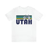 Utah T-Shirt - Retro Mountain Bike Adult Unisex Utah T Shirt