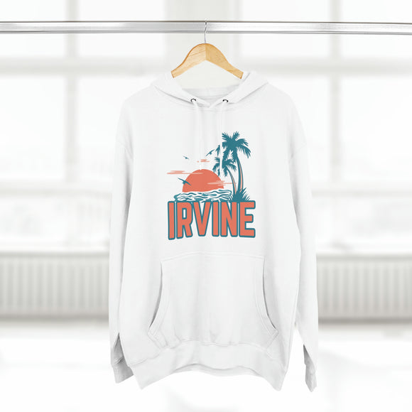 Premium Irvine, California Hoodie - Palm Tree Unisex Sweatshirt