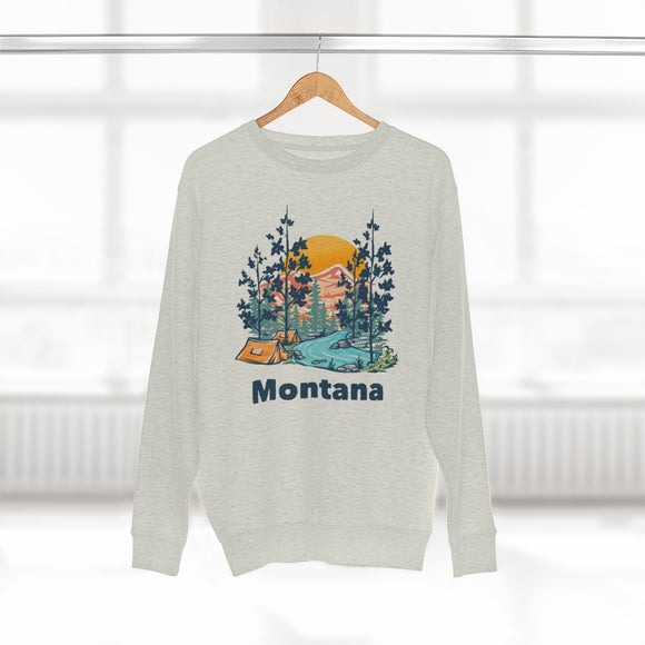 Premium Montana Sweatshirt - Unisex Premium Crewneck Montana Sweatshirt