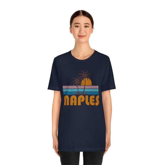 Naples, Florida T-Shirt - Retro Palm Tree Unisex Naples Shirt
