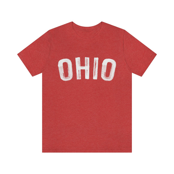 Ohio T-Shirt - Paint Text Unisex Ohio Shirt