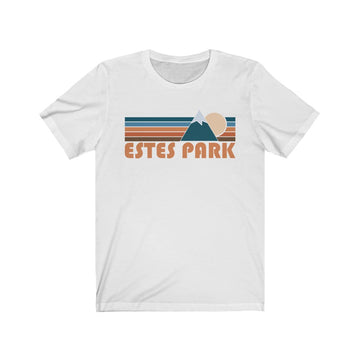Estes Park, Colorado T-Shirt - Retro Mountain Adult Unisex Estes Park T Shirt - 0