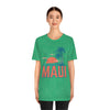 Maui, Hawaii T-Shirt - Retro Palm Tree & Beach Unisex Maui Shirt
