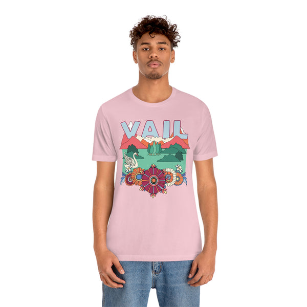 Vail Shirt, Colorado Retro T-Shirt, Hippie Style Colorado tee, Vail Mountain Shirt