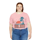 Biloxi, Mississippi T-Shirt - Retro Palm Tree & Beach Unisex Biloxi Shirt-103