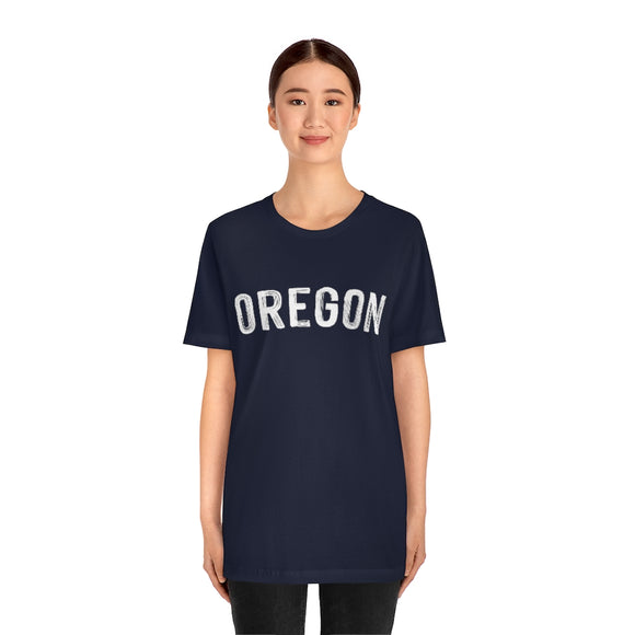 Oregon T-Shirt - Paint Text Unisex Oregon Shirt