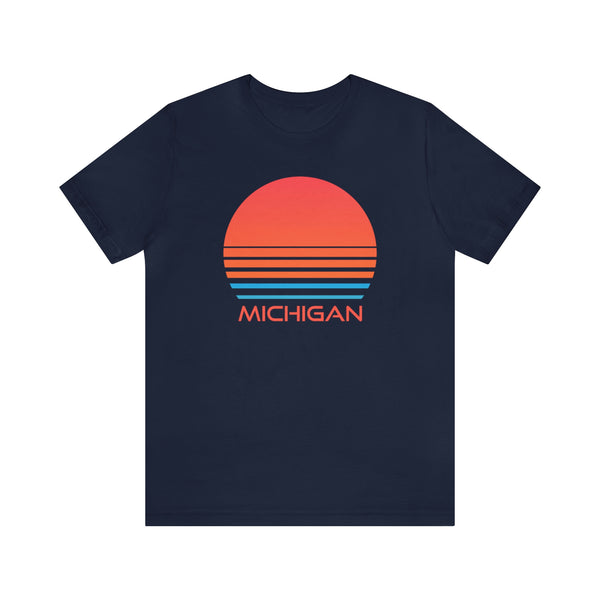 Michigan T-Shirt - Retro 80s Unisex Michigan Shirt