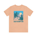 Southampton, New York T-Shirt - Retro Palm Tree & Beach Unisex Southampton Shirt-37