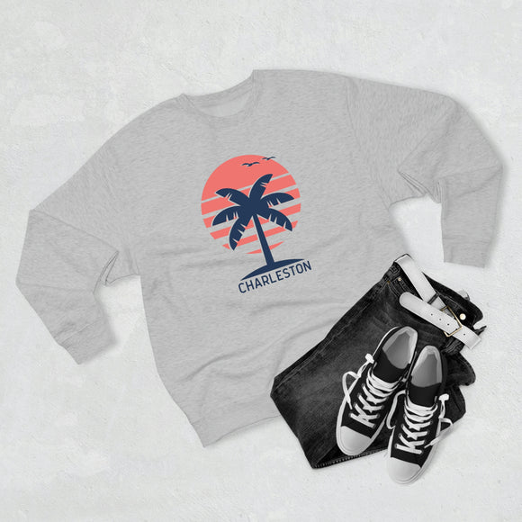Premium Charleston, South Carolina Crewneck Sweatshirt - Retro Unisex Sweatshirt