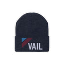 Vail, Colorado Beanie - Adult Embroidered Retro Vail Knit Hat-1