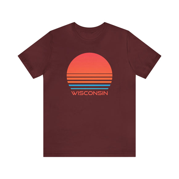 Wisconsin Shirt - Retro 80s Unisex Wisconsin T-Shirt