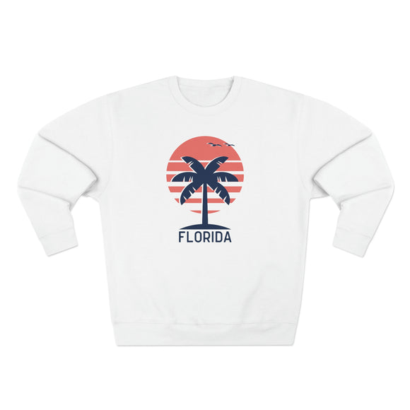 Premium Florida Crewneck Sweatshirt - Retro Unisex Sweatshirt