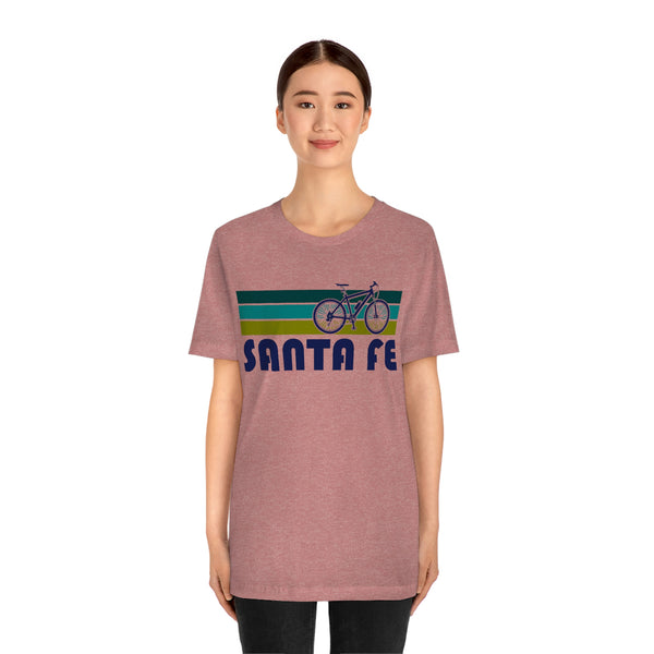 Santa Fe T-Shirt - Retro Mountain Bike Adult Unisex Santa Fe, New Mexico T Shirt
