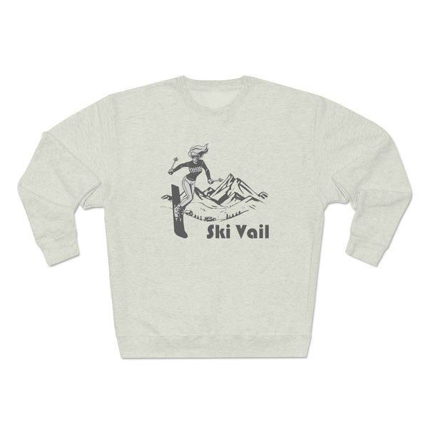 Premium Vail, Colorado Crewneck Sweatshirt - Retro Unisex Sweatshirt