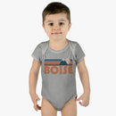 Boise Baby Bodysuit - Retro Mountain Boise, Idaho Baby Bodysuit-8