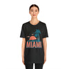 Miami, Florida T-Shirt - Retro Palm Tree & Beach Unisex Miami Shirt