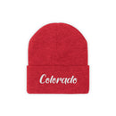 Colorado Beanie - Adult Embroidered Colorado Knit Hat-21