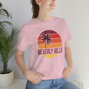Beverly Hills, California T-Shirt - Retro Palm Tree Unisex Beverly Hills Shirt-63