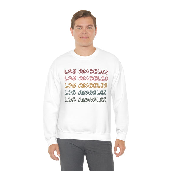 Los Angeles, California Sweatshirt - Retro Five Color Unisex