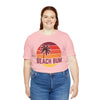 Beach Bum T-Shirt - Retro Palm Tree Unisex Beach Bum Shirt