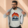 Premium Oregon Sweatshirt - Retro Unisex Premium Crewneck Oregon Sweatshirt