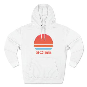 Premium Boise, Idaho Hoodie - Retro 80s Unisex Sweatshirt