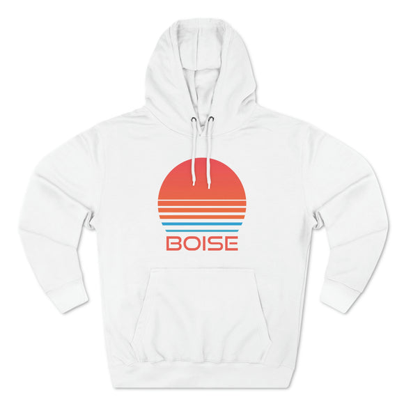 Premium Boise, Idaho Hoodie - Retro 80s Unisex Sweatshirt