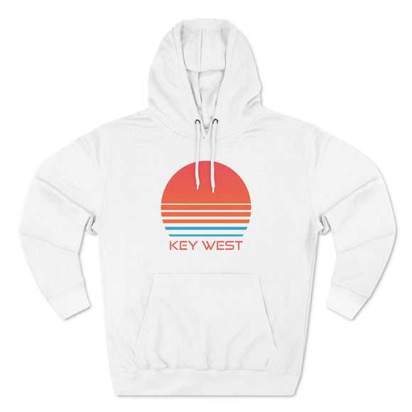 Premium Key West, Florida Hoodie - Retro 80s Unisex Sweatshirt