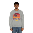 Beverly Hills, California Sweatshirt - Unisex Retro Palm Tree Crewneck Beverly Hills Sweatshirt-22