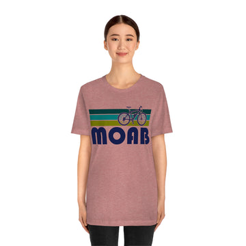 Moab T-Shirt - Retro Mountain Bike Adult Unisex Moab, Utah T Shirt - 0