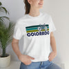 Colorado T-Shirt - Retro Mountain Bike Adult Unisex Colorado T Shirt
