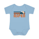 Aspen Baby Bodysuit - Retro Mountain Aspen, Colorado Baby Bodysuit-1