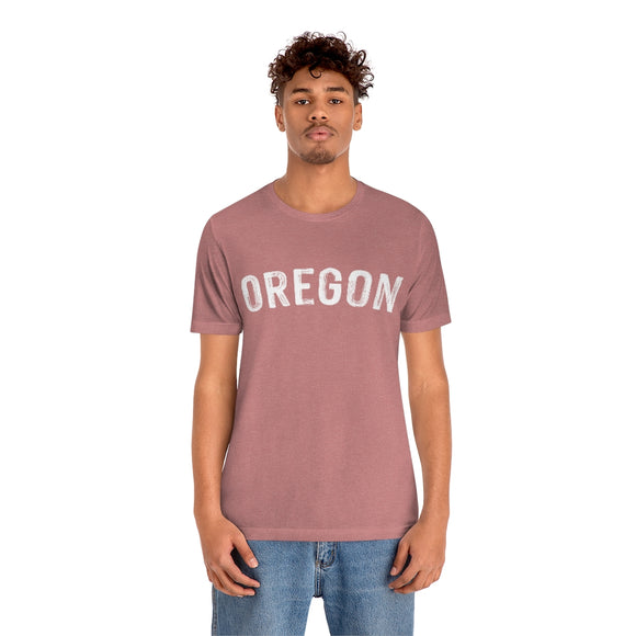 Oregon T-Shirt - Paint Text Unisex Oregon Shirt