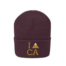 California Knit Beanie - Adult Embroidered I Heart / Love California Knit Hat-18