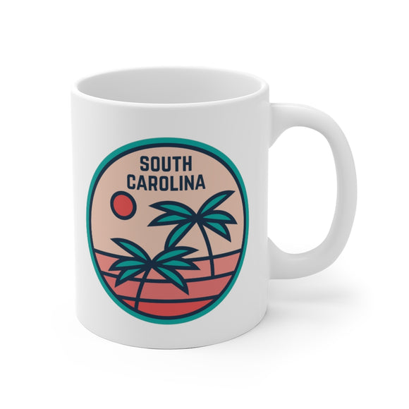 South Carolina Mug, Ceramic South Carolina Mug, South Carolina Coffee Mug