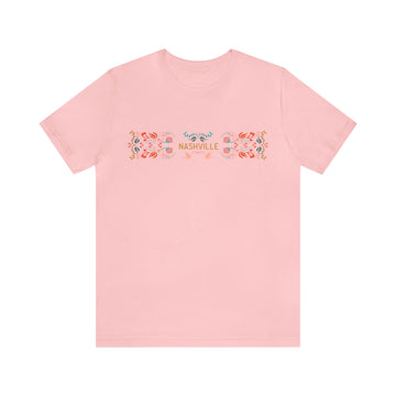 Buy pink Nashville, Tennessee Shirt - Boho Unisex Nashville T-Shirt