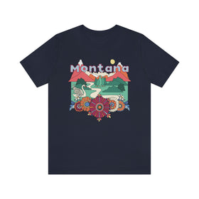 Montana Shirt, Montana Retro T-Shirt, Hippie Style Montana tee, Montana Mountain Shirt