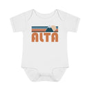 Alta Baby Bodysuit - Retro Mountain Alta, Utah Baby Bodysuit-4