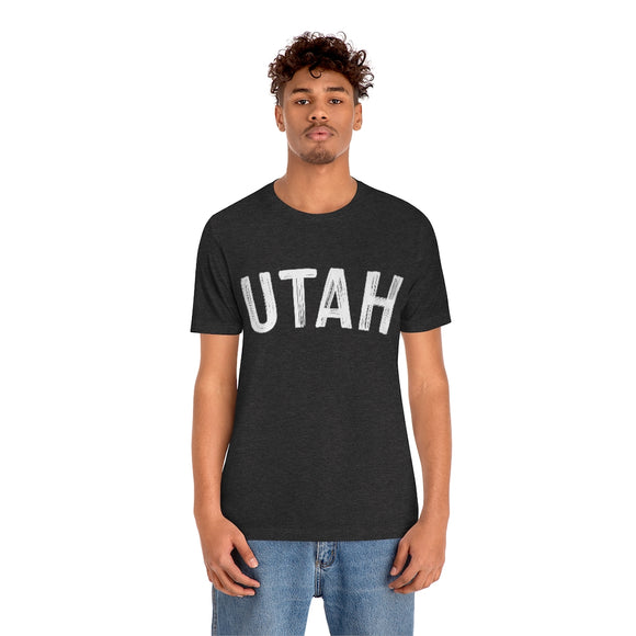 Utah T-Shirt - Paint Text Unisex Utah Shirt